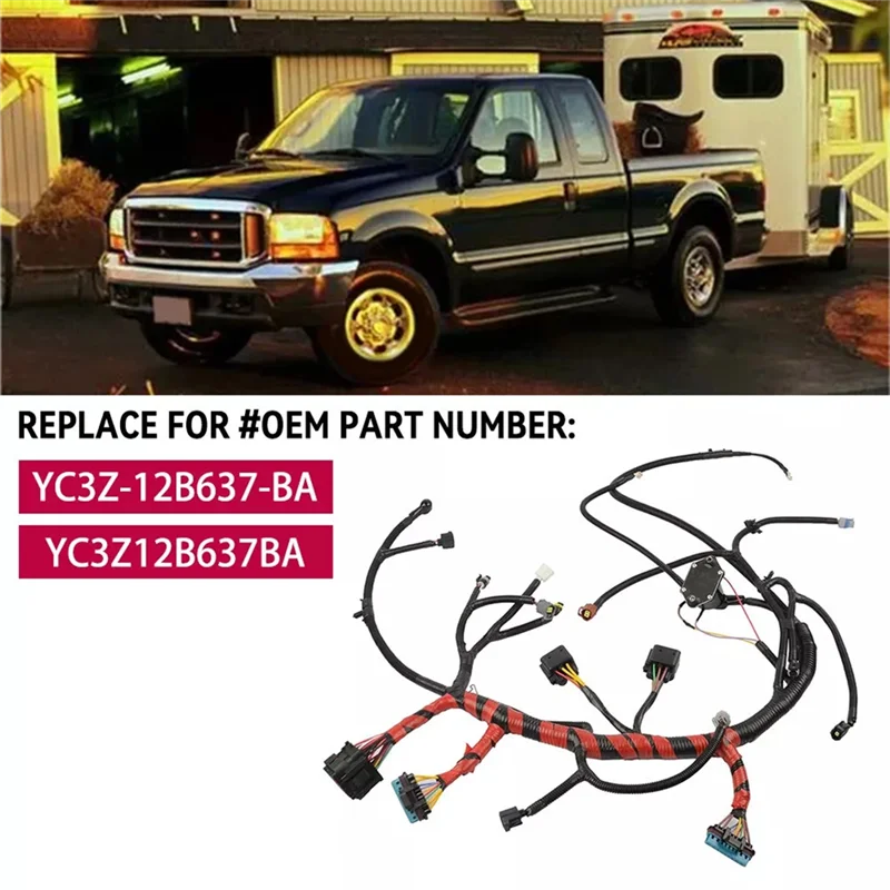 YC3Z-12B637-BA, YC3Z12B637BA Engine Wiring Harness For Ford F250 F350 F450 F550 Super Duty 7.3L
YC3Z-12B637-BA, YC3Z12B637BA Engine Wiring Harness For Ford F250 F350 F450 F550 Super Duty 7.3L