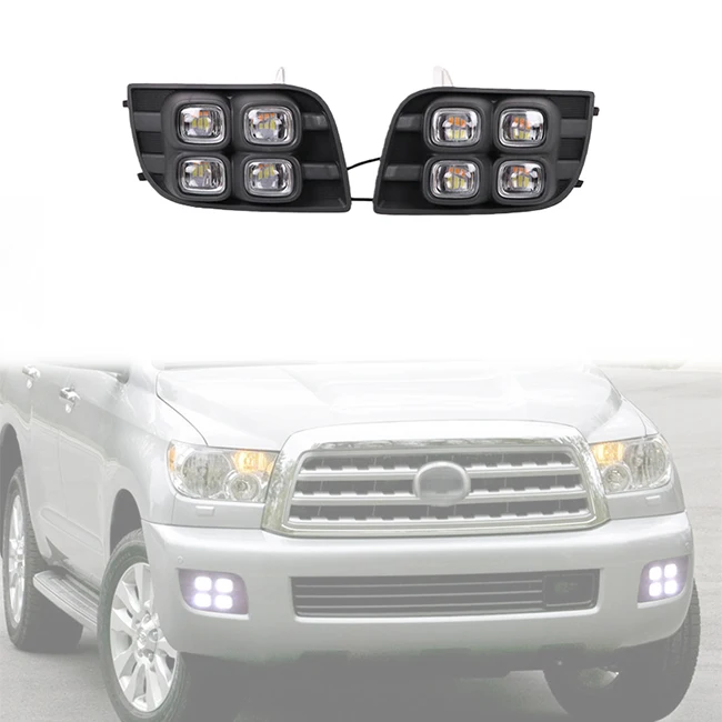 New 2x LED DRL Daytime Running Driving Light W/Turn Lamp For 2007-2017 Toyota Sequoia
New 2x LED DRL Daytime Running Driving Light W/Turn Lamp For 2007-2017 Toyota Sequoia