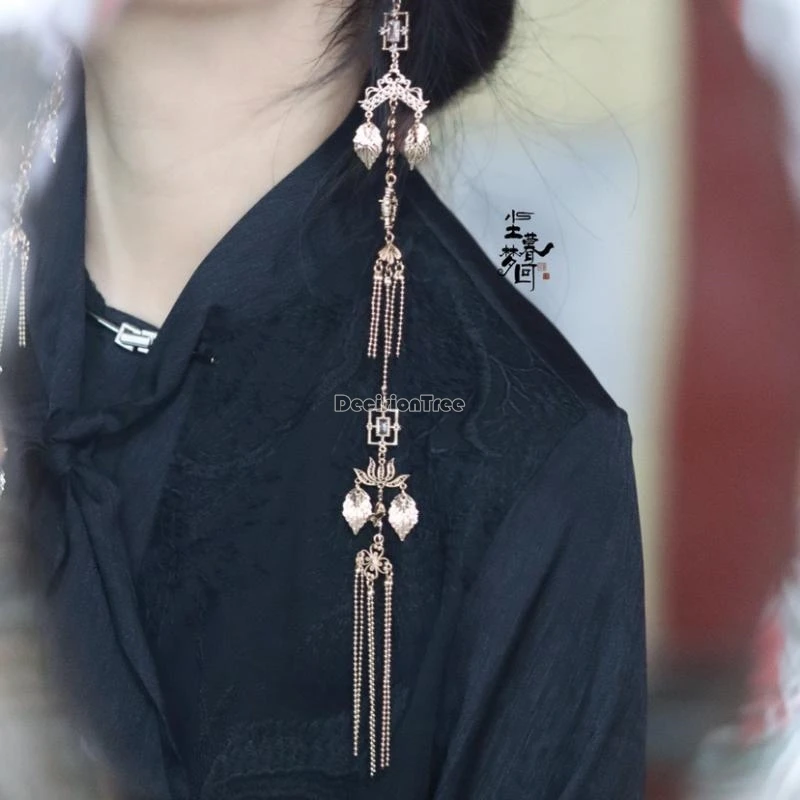2025 new chinese improved retro ancient style women elegant long tassel ethereal ear pendants daily hanfu accessory earrings
2025 new chinese improved retro ancient style women elegant long tassel ethereal ear pendants daily hanfu accessory earrings