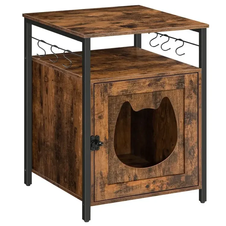 Cat Litter Box With Door Hidden Litter Box Furniture Cabinet With Hooks Pet Box With Cat Head Hole End Table
Cat Litter Box With Door Hidden Litter Box Furniture Cabinet With Hooks Pet Box With Cat Head Hole End Table