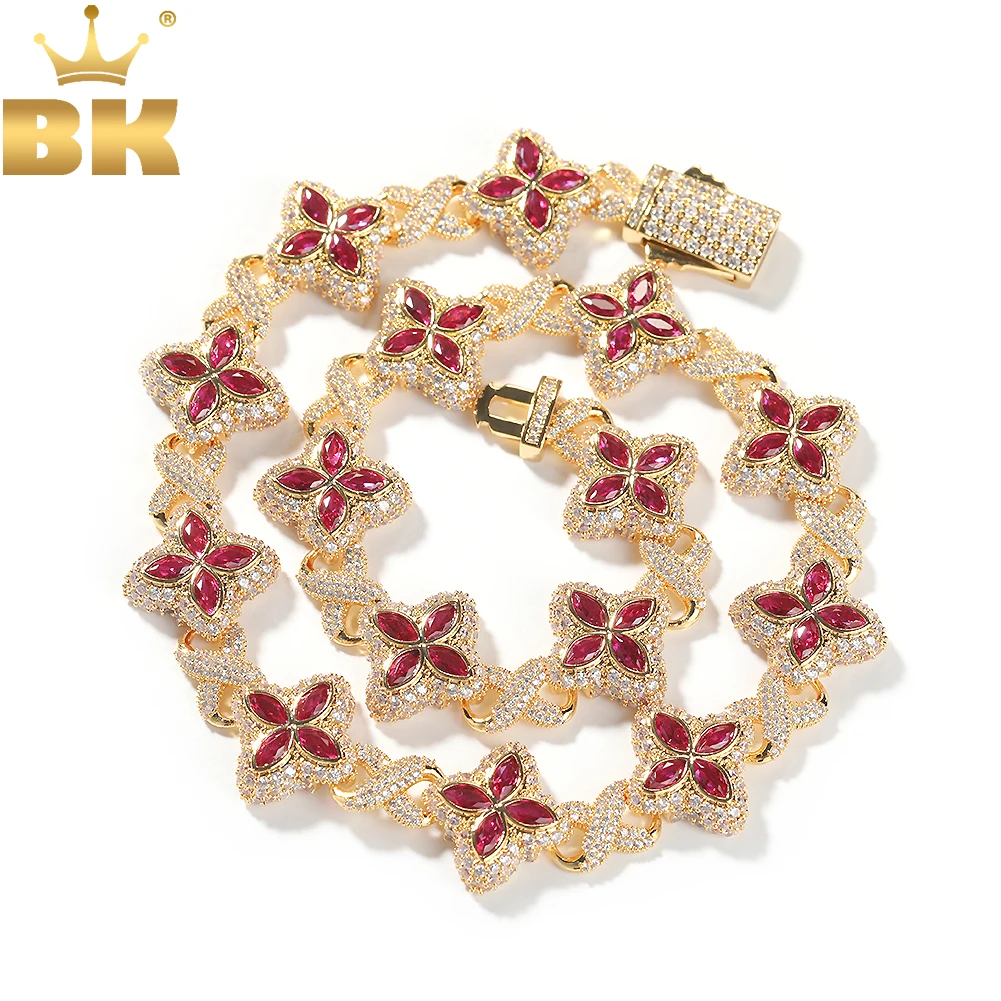 THE BLING KING Pink Four Clover Inifinity Chain Micro Paved Out 5A+ Cubic Zircon Luxury Bracelet Necklace Hiphop Jewelry
THE BLING KING Pink Four Clover Inifinity Chain Micro Paved Out 5A+ Cubic Zircon Luxury Bracelet Necklace Hiphop Jewelry