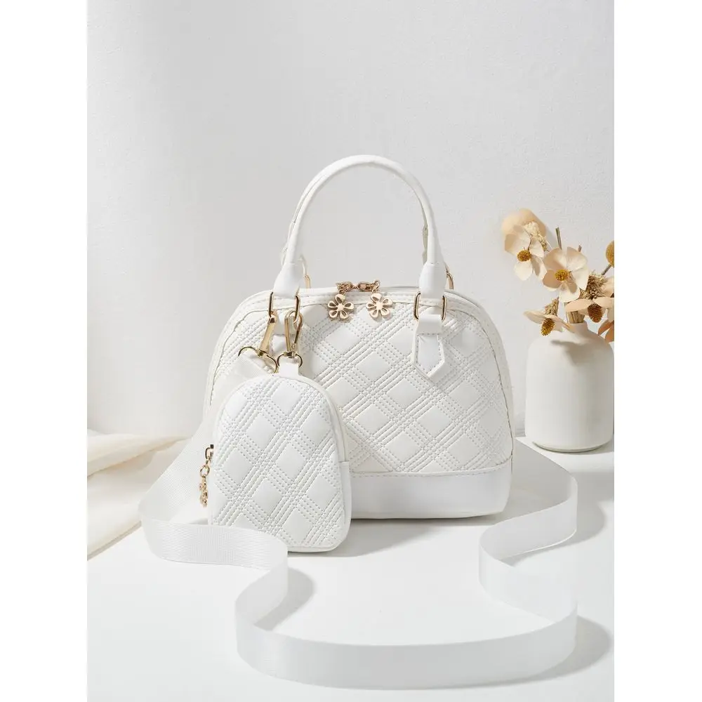 Portable 1pc White Embossed Wallet Matching Fashionable Elegant Double Zipper Shell Bag Suitable For Women On Daily Use Or Shop
Portable 1pc White Embossed Wallet Matching Fashionable Elegant Double Zipper Shell Bag Suitable For Women On Daily Use Or Shop