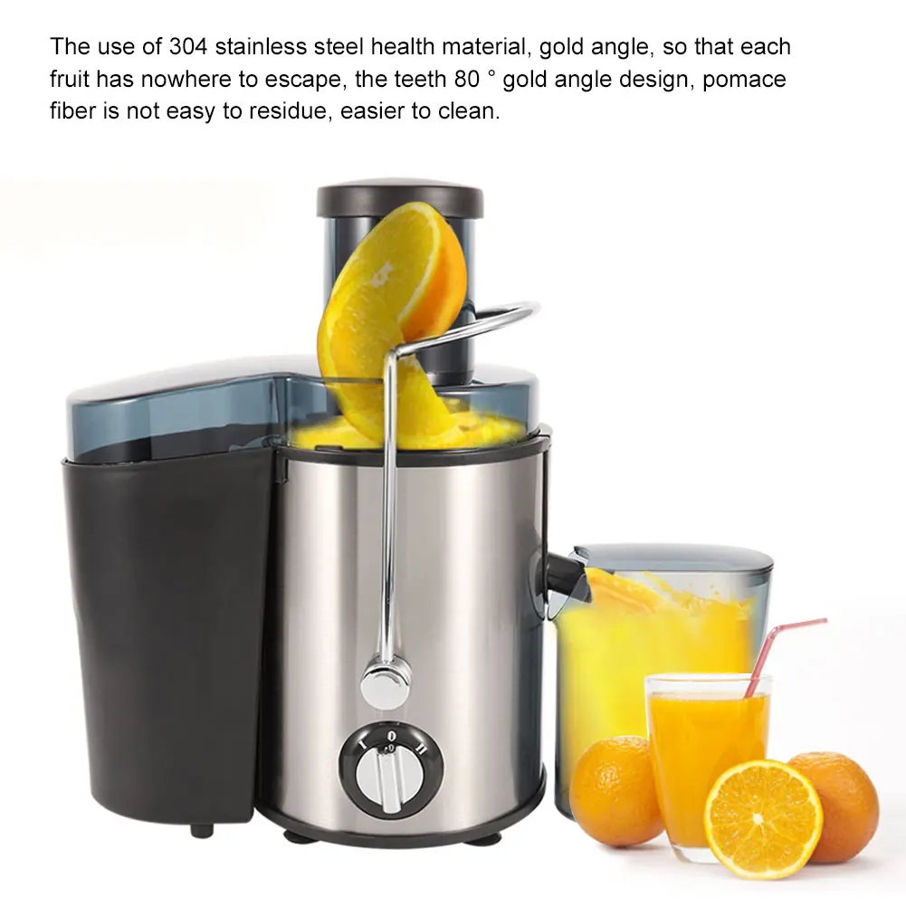 Juice Extractor Juicer Machine 500ML Stainless Steel Juicer Machine Whole Fruit Vegetable Centrifugal Juice Extractor
Juice Extractor Juicer Machine 500ML Stainless Steel Juicer Machine Whole Fruit Vegetable Centrifugal Juice Extractor
