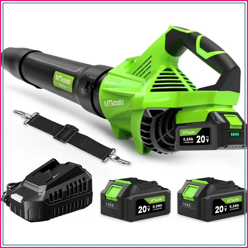 Cordless Leaf Blower, 700CFM 200MPH, 3 Speeds, 160Min Runtime, Handheld Electric for Lawn & Snow
Cordless Leaf Blower, 700CFM 200MPH, 3 Speeds, 160Min Runtime, Handheld Electric for Lawn & Snow