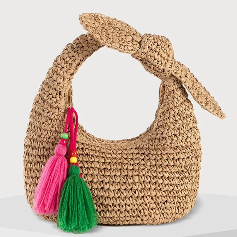 Fashion Women's Bag 2025 New Women Handbag Bow Handmade Grass Woven Dumpling Bag Evening Clutch Bags
Fashion Women's Bag 2025 New Women Handbag Bow Handmade Grass Woven Dumpling Bag Evening Clutch Bags