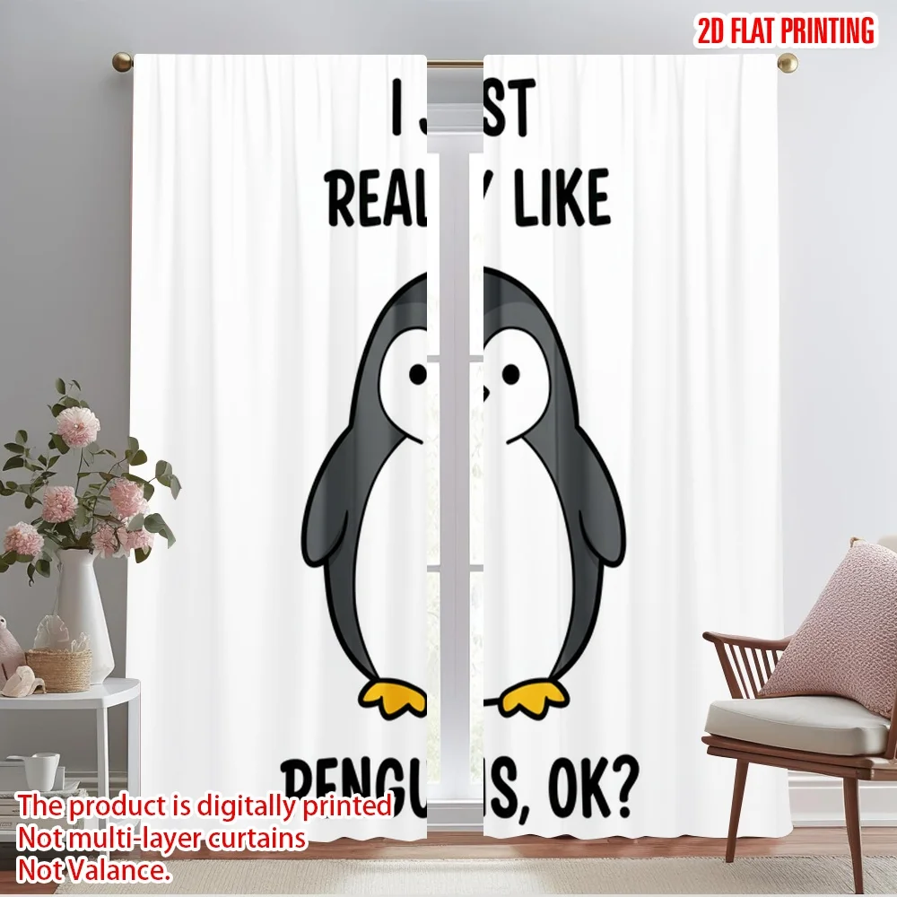 2pcs 2D flat printing Curtains Cute Penguin Lover Gift Fabric Without Electricity Seasonal Party & Holiday Decor Perfect for
2pcs 2D flat printing Curtains Cute Penguin Lover Gift Fabric Without Electricity Seasonal Party & Holiday Decor Perfect for