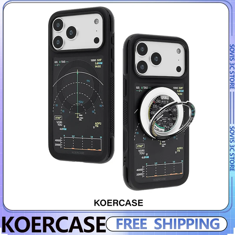 KOERCASE Aircraft instrument Phone Case Black Matte Phone Cover for iPhone 15 Promax/iPhone 17 Magnetic phone holder Gifts
KOERCASE Aircraft instrument Phone Case Black Matte Phone Cover for iPhone 15 Promax/iPhone 17 Magnetic phone holder Gifts