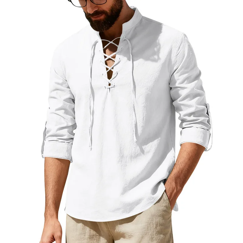 Men's Casual Linen Henry Shirt Long Sleeve Stand Collar Beach Tie Dye Spring Summer Fashion Sportswear Loose Fit Color
Men's Casual Linen Henry Shirt Long Sleeve Stand Collar Beach Tie Dye Spring Summer Fashion Sportswear Loose Fit Color