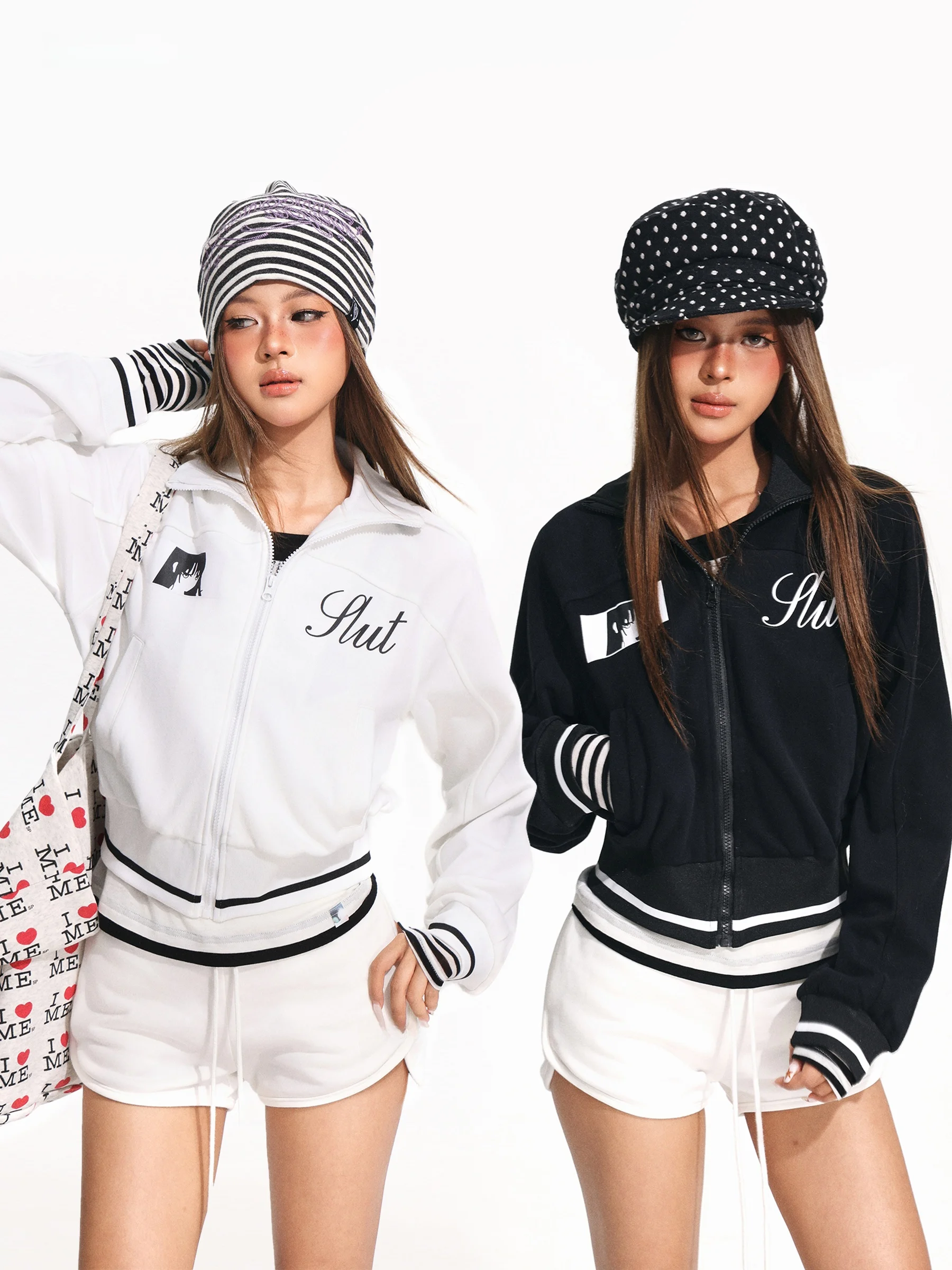 iyue Women's Spor ort Jaet Stand Collar Zipper Closure Slim Fit American Sle Print Autumn Winter Outerwear
iyue Women's Spor ort Jaet Stand Collar Zipper Closure Slim Fit American Sle Print Autumn Winter Outerwear