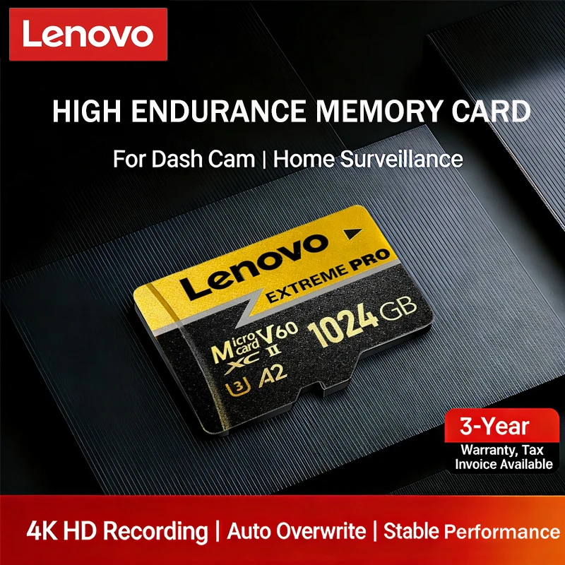 Original Lenovo SD Memory Card 1TB 512GB 256GB 128GB 64GB A2 U3 V60 Micro SD Card High Speed TF Flash Card For Phone Camera PC
Original Lenovo SD Memory Card 1TB 512GB 256GB 128GB 64GB A2 U3 V60 Micro SD Card High Speed TF Flash Card For Phone Camera PC