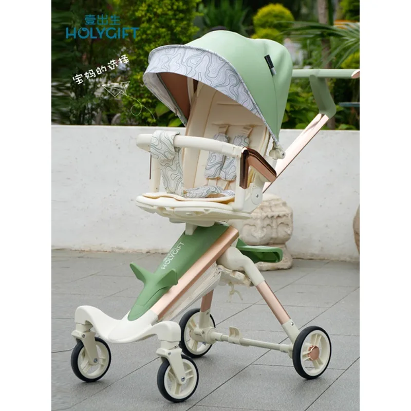 Baby trolley can sit and lie in both directions, fold easily and high landscape
Baby trolley can sit and lie in both directions, fold easily and high landscape