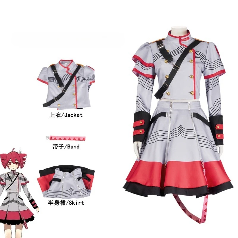 Kasane Teto Cosplay Costume UTAU Style Red Uniform Twin Tails Wig Anime Character Outfit Halloween Party Dress for Women Girls
Kasane Teto Cosplay Costume UTAU Style Red Uniform Twin Tails Wig Anime Character Outfit Halloween Party Dress for Women Girls