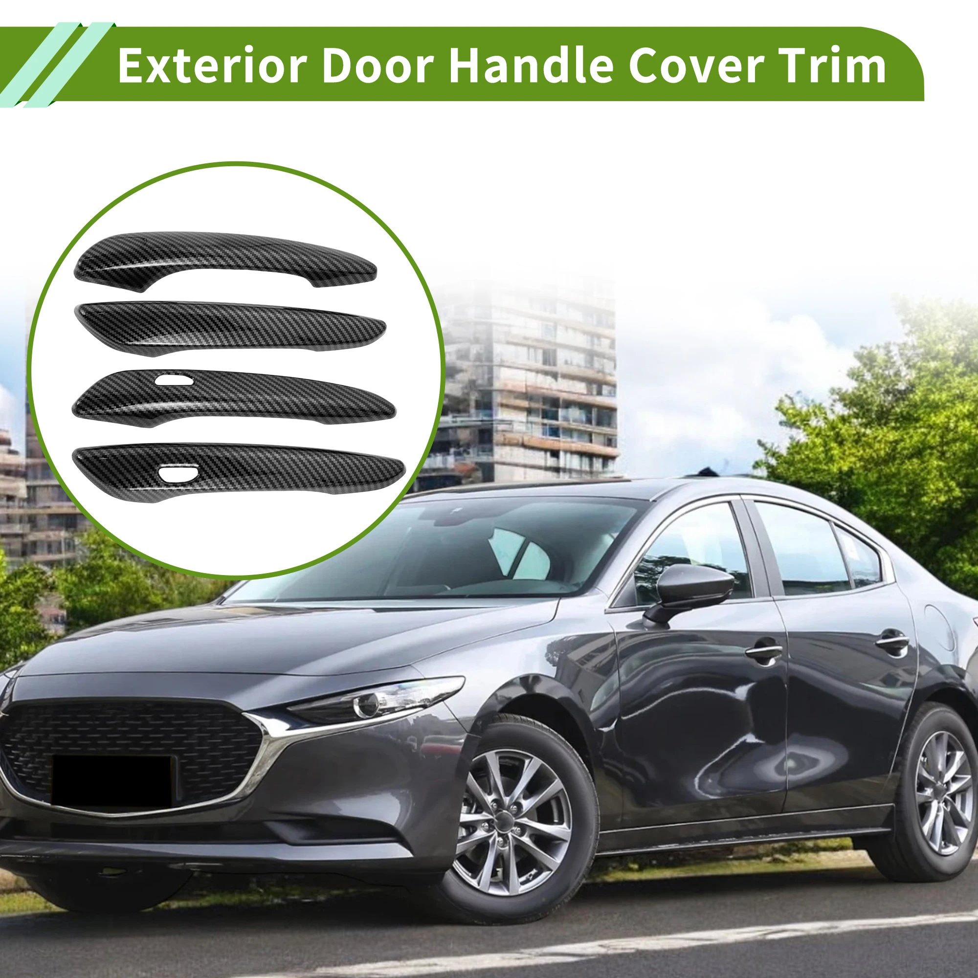 UXCELL Exterior Door Handle Cover Trim Door Handle Cover for Mazda 3 2020-2024 Smart Carbon Fiber Black 1 Set
UXCELL Exterior Door Handle Cover Trim Door Handle Cover for Mazda 3 2020-2024 Smart Carbon Fiber Black 1 Set