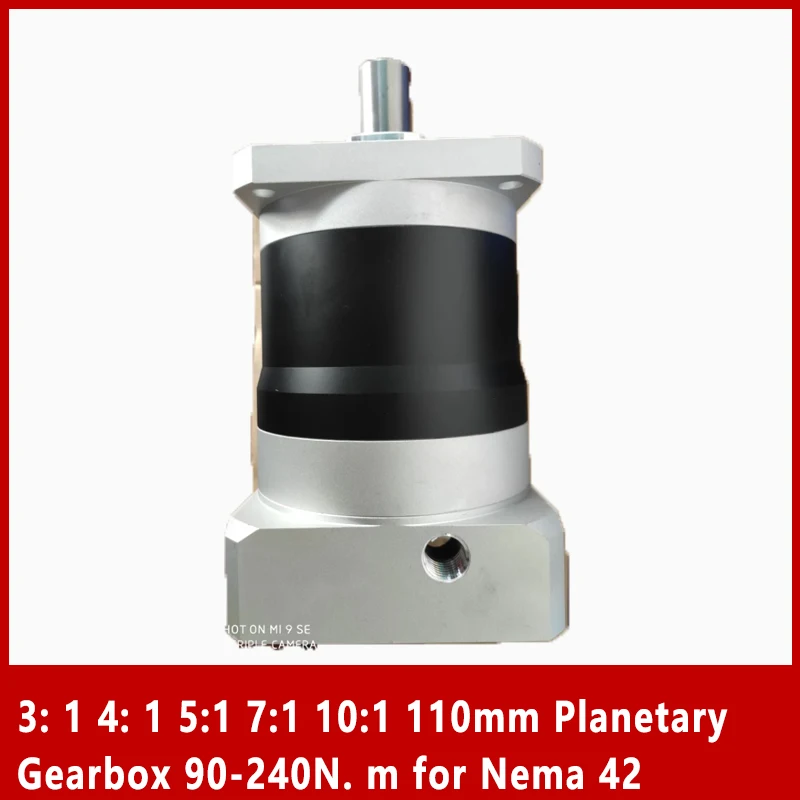 3: 1 4: 1 5:1 7:1 10:1 110mm Planetary Gearbox 90-240N. m for Nema 42 Stepper motor
3: 1 4: 1 5:1 7:1 10:1 110mm Planetary Gearbox 90-240N. m for Nema 42 Stepper motor