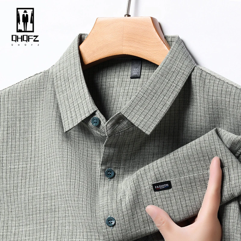 2024 Men's Business Casual Plaid Cotton Linen Short Sleeved Shirt Comfortable Cotton Top
2024 Men's Business Casual Plaid Cotton Linen Short Sleeved Shirt Comfortable Cotton Top