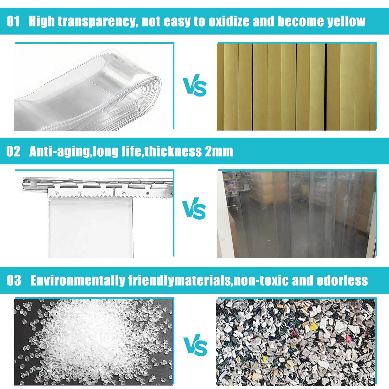 Smooth Plastic Strip Door Curtain Waterproof Multi-Purpose Door Protective Film Wear Resist Cool in Summer & Warm in Winter
Smooth Plastic Strip Door Curtain Waterproof Multi-Purpose Door Protective Film Wear Resist Cool in Summer & Warm in Winter