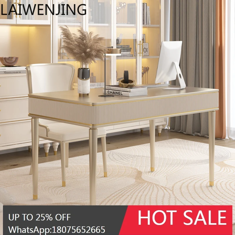 Легкий роскошный письменный стол из цельного дерева, сочетание современного простого французского письменного стола
Легкий роскошный письменный стол из цельного дерева, сочетание современного простого французского письменного стола