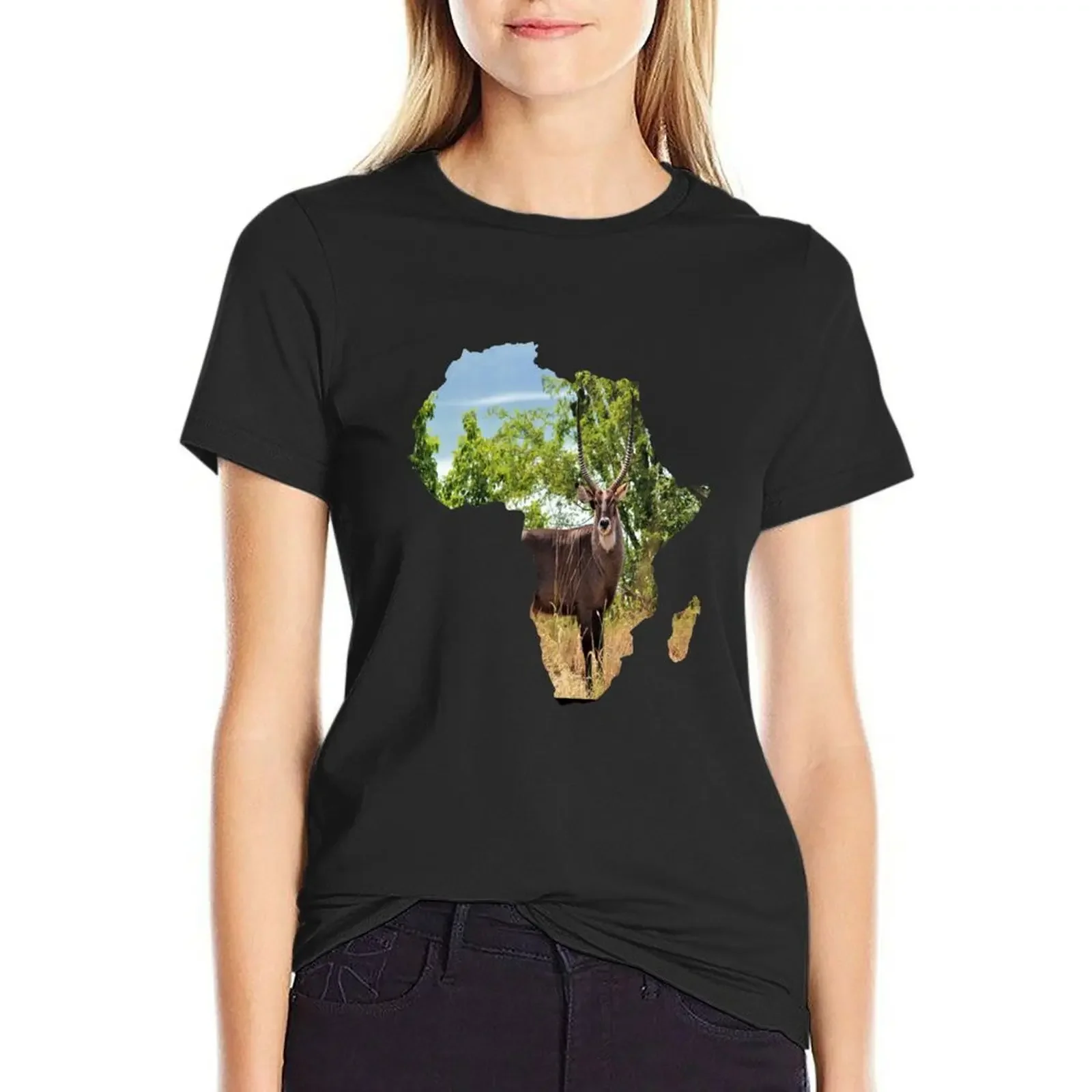 Africa map T-Shirt vintage clothes tees quick-drying lady clothes Women's summer blouses 2025
Africa map T-Shirt vintage clothes tees quick-drying lady clothes Women's summer blouses 2025