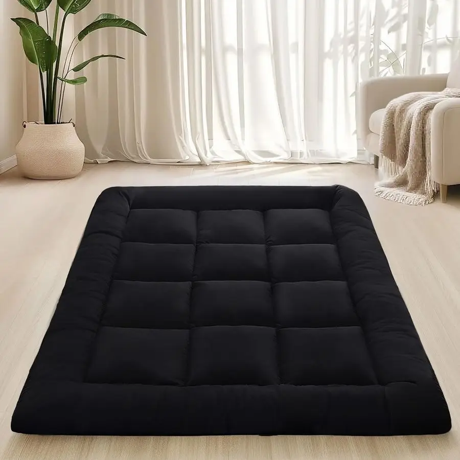 Floor Mattress Foldable amp Portable Roll Up Futon Mattress 3 Black Tatami Mat for Adult and KidsShredded Memory Foam Filled wit
Floor Mattress Foldable amp Portable Roll Up Futon Mattress 3 Black Tatami Mat for Adult and KidsShredded Memory Foam Filled wit