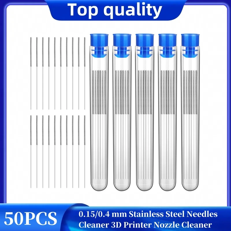 50 Pieces 3D Printer Nozzle Cleaning Kit,0.4 mm Stainless Steel Needles Cleaner 3D Printer Nozzle Cleaner 3D Printer Accessory
50 Pieces 3D Printer Nozzle Cleaning Kit,0.4 mm Stainless Steel Needles Cleaner 3D Printer Nozzle Cleaner 3D Printer Accessory