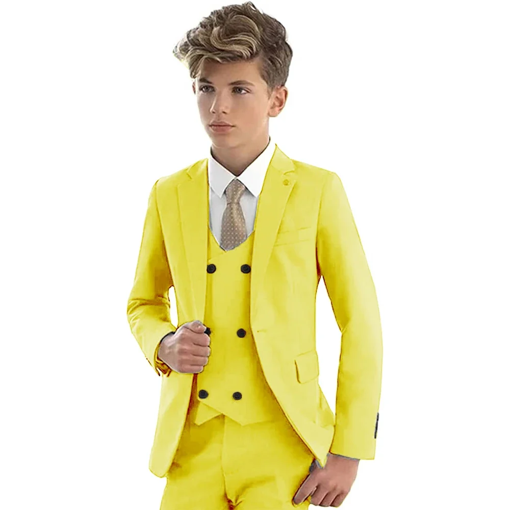 Boys Formal Suits Kids Formal Clothing Set Coat Vest Pants 3 Pcs Solid Color Wedding Tuxedo Children Blazer Party Costume
Boys Formal Suits Kids Formal Clothing Set Coat Vest Pants 3 Pcs Solid Color Wedding Tuxedo Children Blazer Party Costume