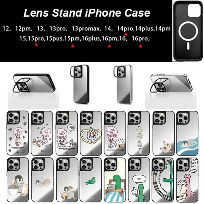 Mirror Surface Lens Stand Case for iPhone 13 14 15 16 Pro Max Case - Protective IPhone Case with MagSafe
Mirror Surface Lens Stand Case for iPhone 13 14 15 16 Pro Max Case - Protective IPhone Case with MagSafe