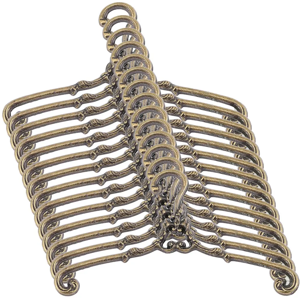15Pcs Retro Mini Hangers for Dollhouse Decor Sturdy Metal Tiny Clothing Racks Elegant Small Hanging Organizers for Mini House
15Pcs Retro Mini Hangers for Dollhouse Decor Sturdy Metal Tiny Clothing Racks Elegant Small Hanging Organizers for Mini House