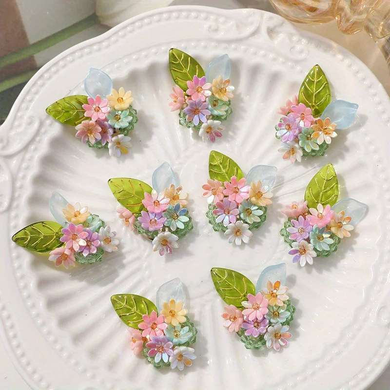 4/2pcs Handmade Flower Clusters Earrings Pendants Accessories Spring/Summer Floral DIY Beaded For Earrings Jewelry Crafts Making
4/2pcs Handmade Flower Clusters Earrings Pendants Accessories Spring/Summer Floral DIY Beaded For Earrings Jewelry Crafts Making