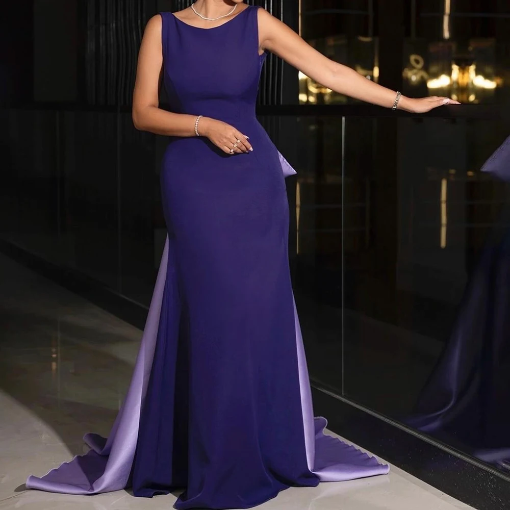 Customized Temperament Off the Shoulder Jersey Evening Dress Formal Straight Crew Neck Sleeveless Floor Length Homecoming Dress
Customized Temperament Off the Shoulder Jersey Evening Dress Formal Straight Crew Neck Sleeveless Floor Length Homecoming Dress