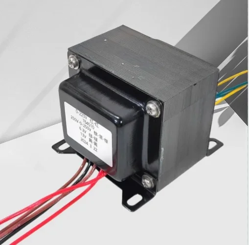76W M7 Gall Front Stage Matching Transformer, Double 250V + 6.3V + 13V Transverse with Cover
76W M7 Gall Front Stage Matching Transformer, Double 250V + 6.3V + 13V Transverse with Cover