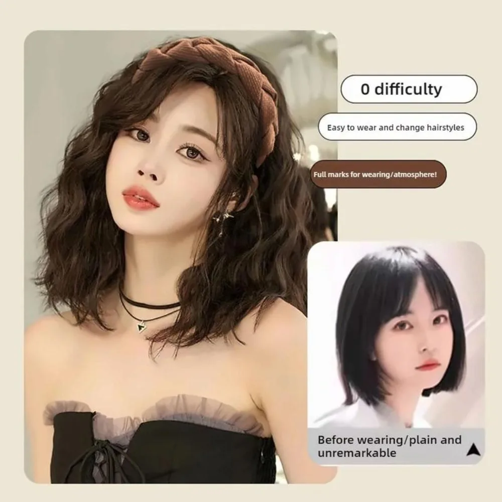 Cute Long Wavy Curly Headband Hair Extension Natural Hairpieces Synthetic U-Shape Fake Half Wig Women
Cute Long Wavy Curly Headband Hair Extension Natural Hairpieces Synthetic U-Shape Fake Half Wig Women