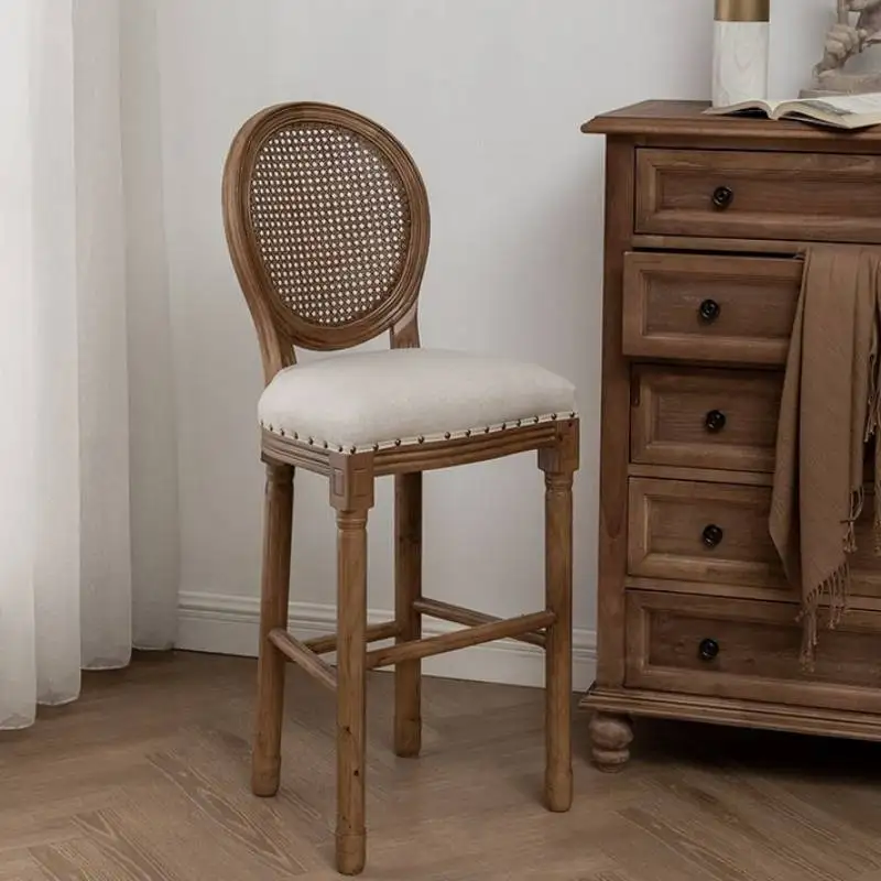 Retro Cushion Bar Stools Italian High Quality Design Restaurant Bar Stools Dining Home Luxury Taburetes Para Barra Furniture
Retro Cushion Bar Stools Italian High Quality Design Restaurant Bar Stools Dining Home Luxury Taburetes Para Barra Furniture