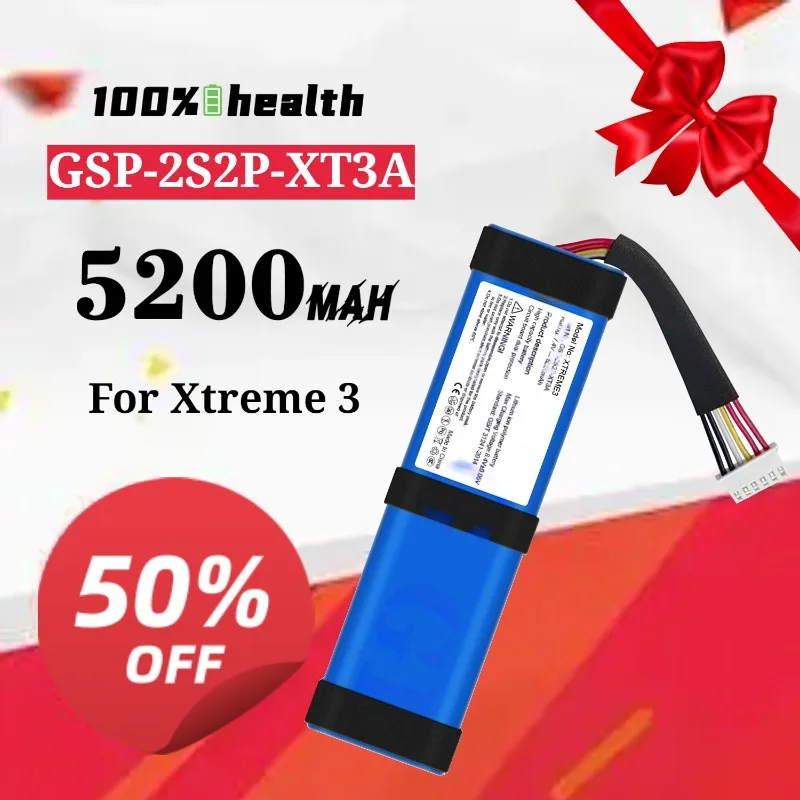 GSP-2S2P-XT3A 5200mAh High-Capacity Bluetooth Speaker Battery for JBL Xtreme 3 Lithium Rechargeable Battery
GSP-2S2P-XT3A 5200mAh High-Capacity Bluetooth Speaker Battery for JBL Xtreme 3 Lithium Rechargeable Battery