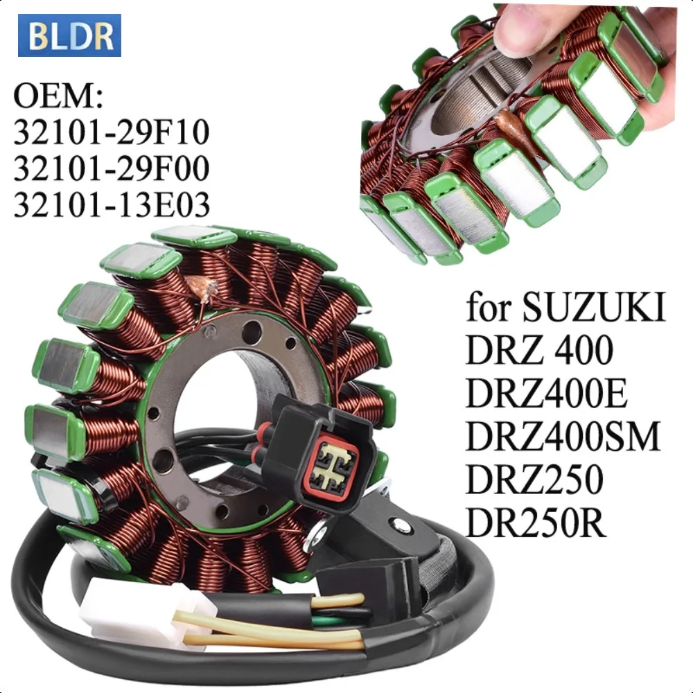 Stator Coil For Suzuki DR-Z250 DR-Z400 DRZ400E DRZ400SM DRZ250 MAGNETO 32101-29F10 32101-29F00 32101-13E03
Stator Coil For Suzuki DR-Z250 DR-Z400 DRZ400E DRZ400SM DRZ250 MAGNETO 32101-29F10 32101-29F00 32101-13E03