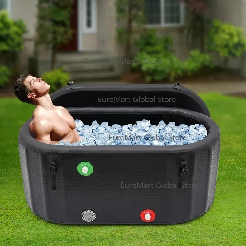 150*80*67cm Inflatable Ice Bathtub Cold Water Therapy Plunge Tub for Athletes Outdoor Ice Barrel Plunge Tub
150*80*67cm Inflatable Ice Bathtub Cold Water Therapy Plunge Tub for Athletes Outdoor Ice Barrel Plunge Tub