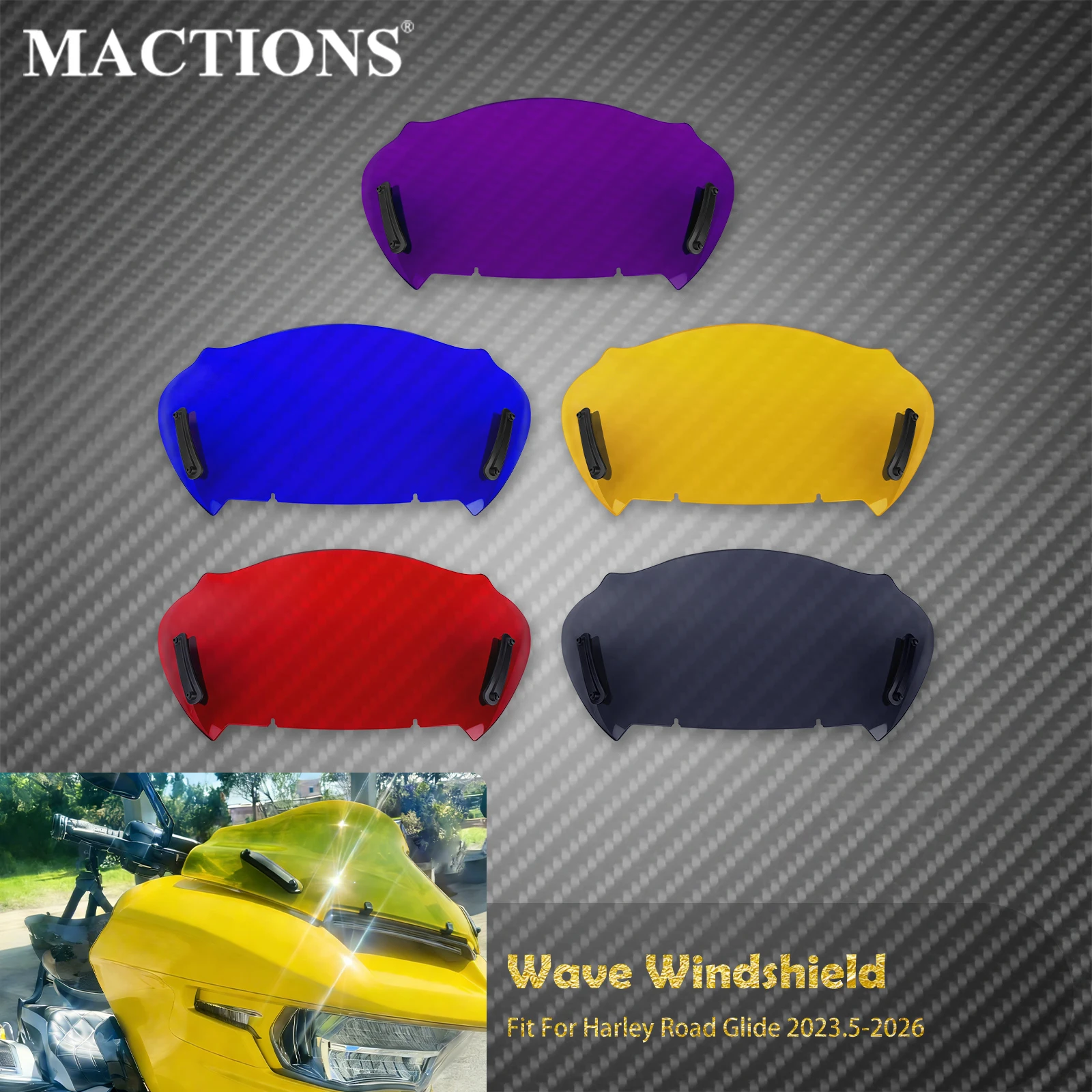 Motorcycle 10'' Windshield Wave Wind Deflector Windscreen For Harley Touring CVO Road Glide 2023-2025 FLTRX FLTRXSTSE 2024-2026
Motorcycle 10'' Windshield Wave Wind Deflector Windscreen For Harley Touring CVO Road Glide 2023-2025 FLTRX FLTRXSTSE 2024-2026