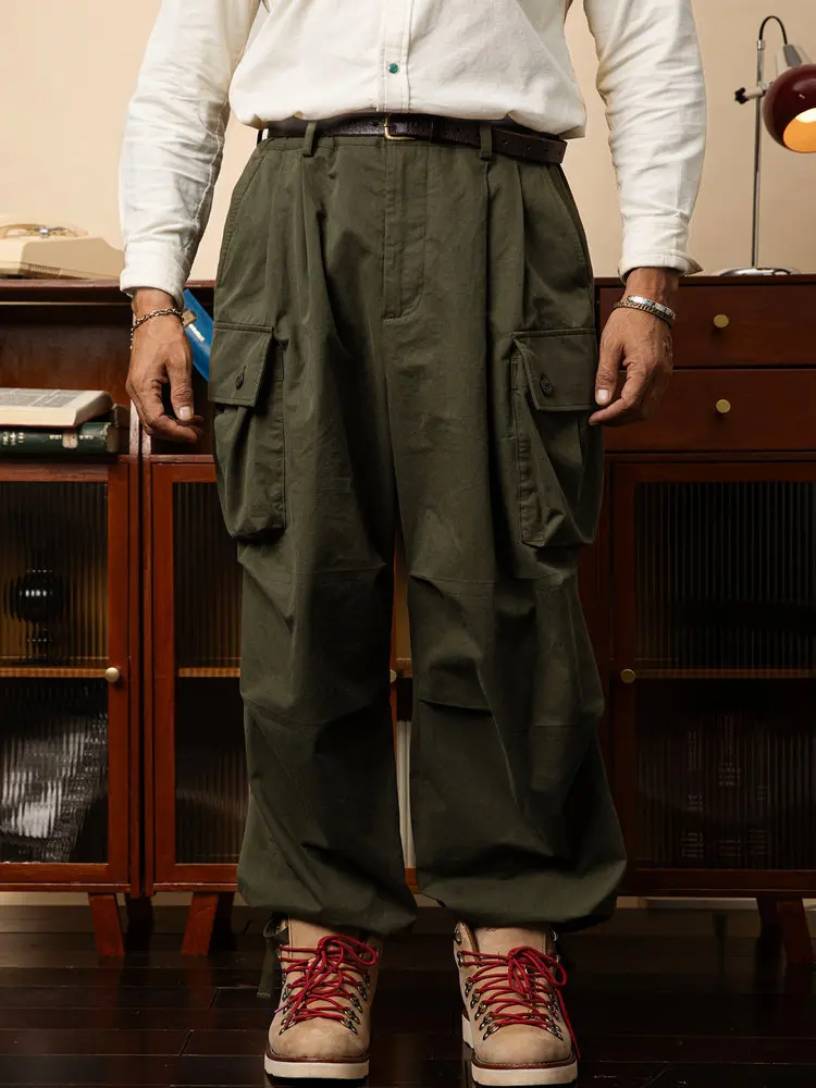 American Retro Workwear Paratrooper Pants Men's Loose Straight Leg Outdoor Cargo Trousers Breathable Cotton Casual Pants
American Retro Workwear Paratrooper Pants Men's Loose Straight Leg Outdoor Cargo Trousers Breathable Cotton Casual Pants