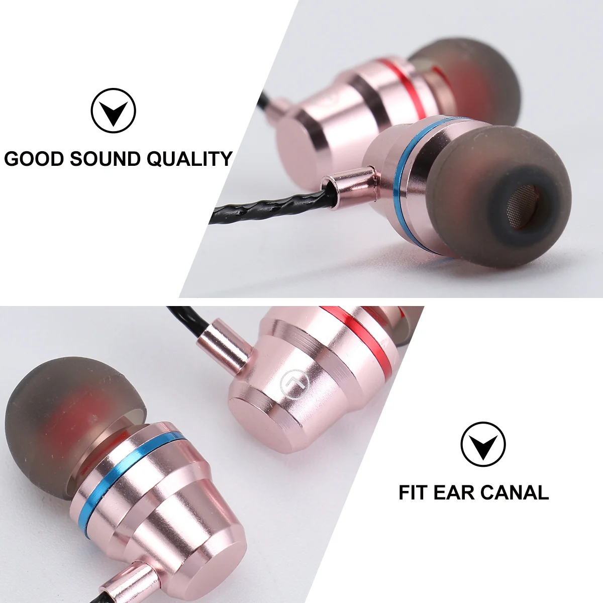 Bass In-Ear Earphones Type C Hifi Sound Sweat-Proof Lightweight For Type C Headphones Type-C Smartphones Rose Gold
Bass In-Ear Earphones Type C Hifi Sound Sweat-Proof Lightweight For Type C Headphones Type-C Smartphones Rose Gold