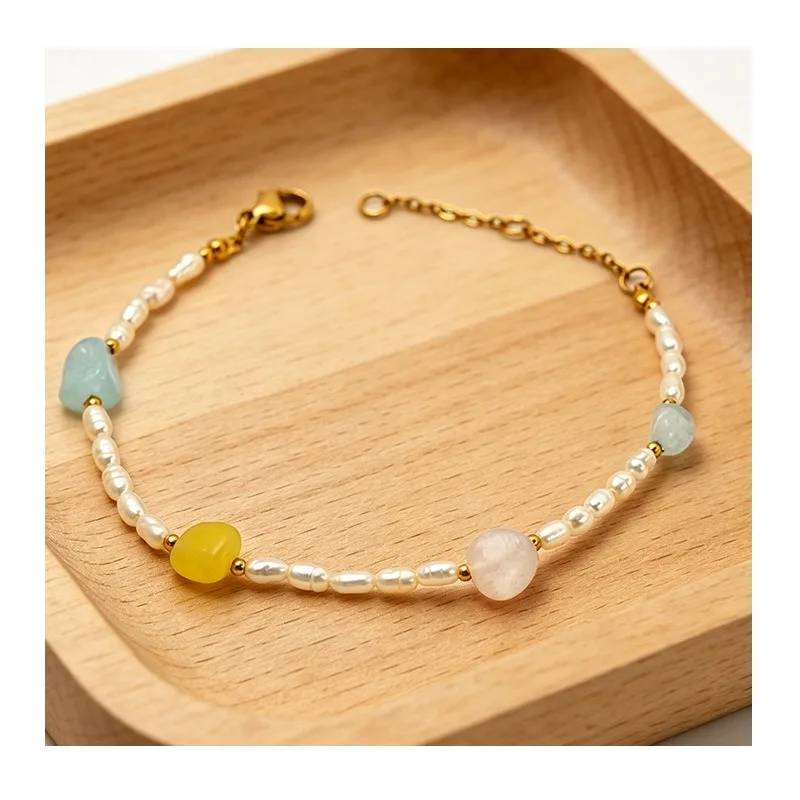 Beaded Fashion Commuter Bracelet Premium Sense Year Natural Pearl Material Gold Jewelry
Beaded Fashion Commuter Bracelet Premium Sense Year Natural Pearl Material Gold Jewelry