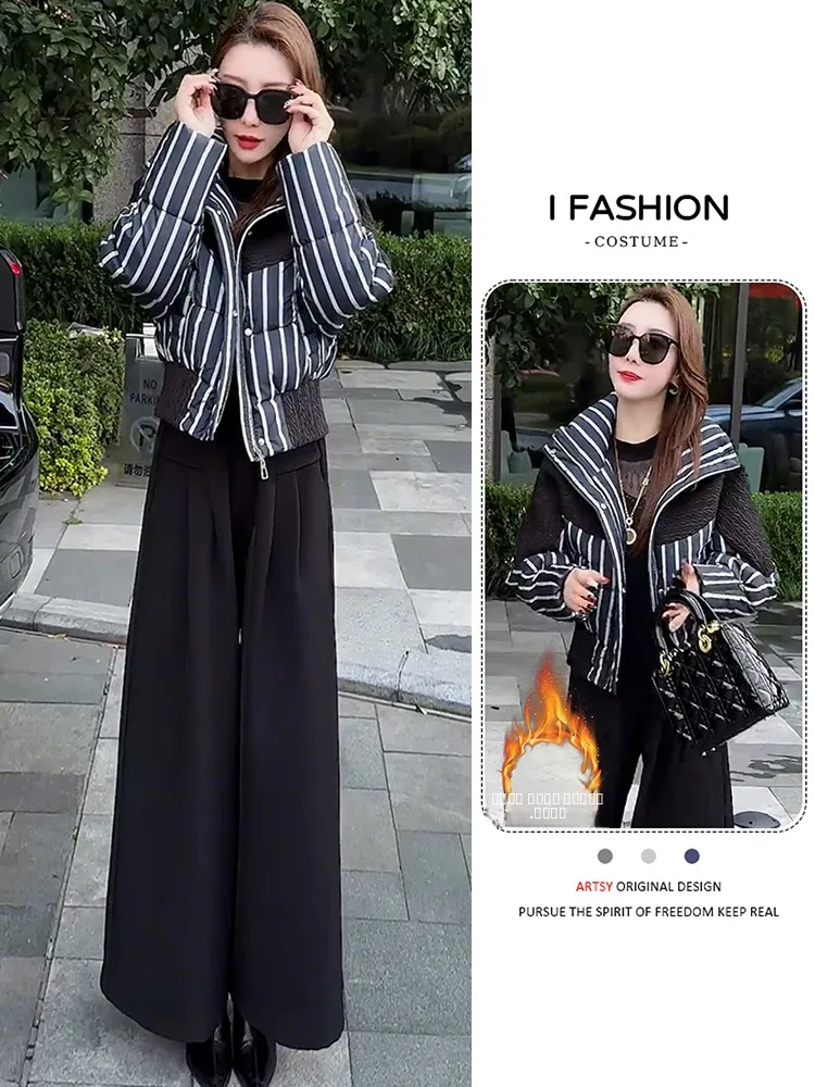 Faionable Thiened Cotton Jaet Women's Sli Winter Coat Korean Sle Button Zipper Splice ort Length Stand Collar
Faionable Thiened Cotton Jaet Women's Sli Winter Coat Korean Sle Button Zipper Splice ort Length Stand Collar