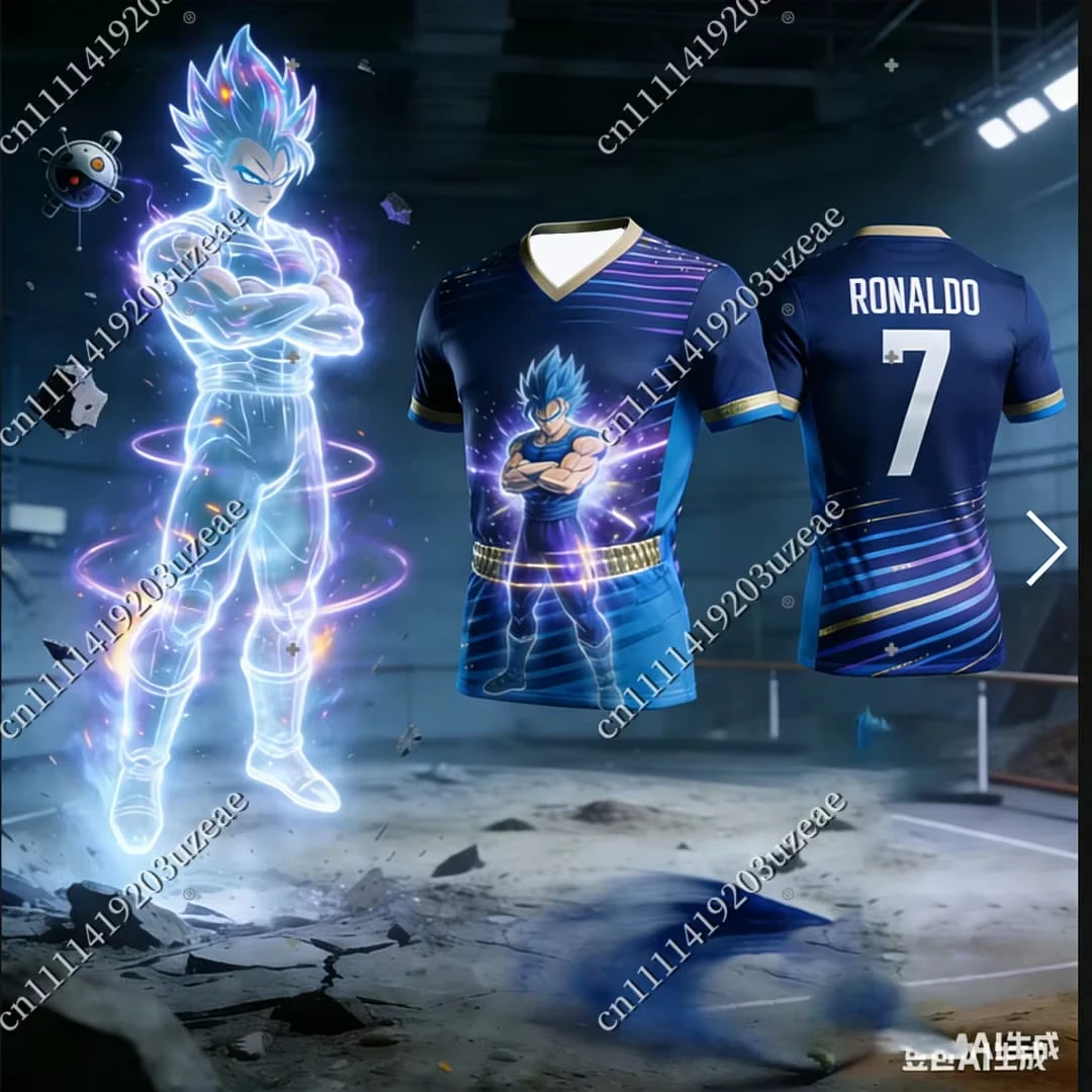 Новая футбольная футболка 2026 года Dragon Ball Z Сон Гоку Роналдо 7 для мужчин, с 3D-принтом, дышащая, для футбола, детская, аниме, косплей, спортивная одежда
Новая футбольная футболка 2026 года Dragon Ball Z Сон Гоку Роналдо 7 для мужчин, с 3D-принтом, дышащая, для футбола, детская, аниме, косплей, спортивная одежда