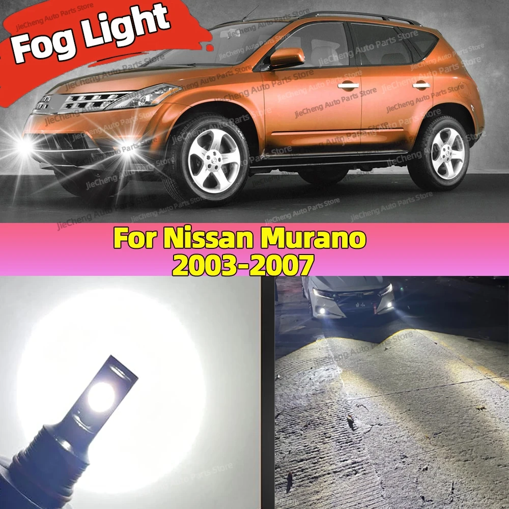 2X LED Car Fog Lights Bulbs 25000LM Super Bright Fog Lamps 6000K PLug and Play For Nissan Murano 2003 2004 2005 2006 2007
2X LED Car Fog Lights Bulbs 25000LM Super Bright Fog Lamps 6000K PLug and Play For Nissan Murano 2003 2004 2005 2006 2007