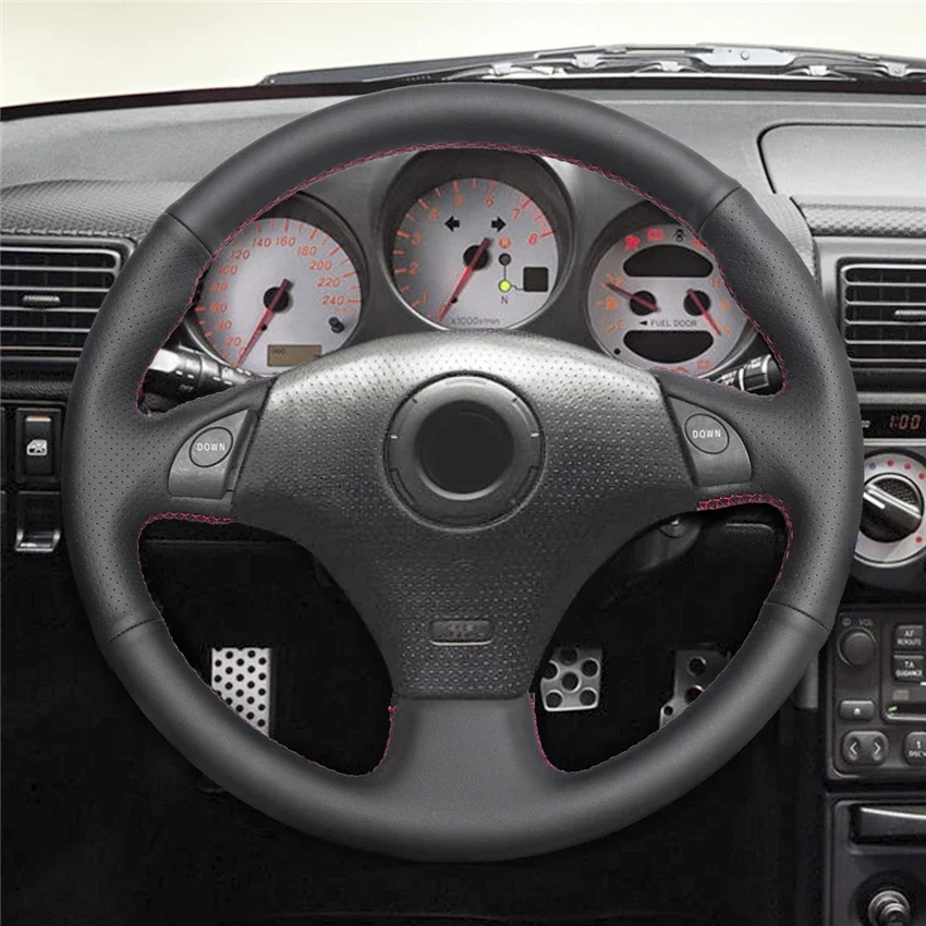 DIY Hand Stitch Black Genuine Leather Car Steering Wheel Cover For Lexus IS 200 300 Car Accessories
DIY Hand Stitch Black Genuine Leather Car Steering Wheel Cover For Lexus IS 200 300 Car Accessories