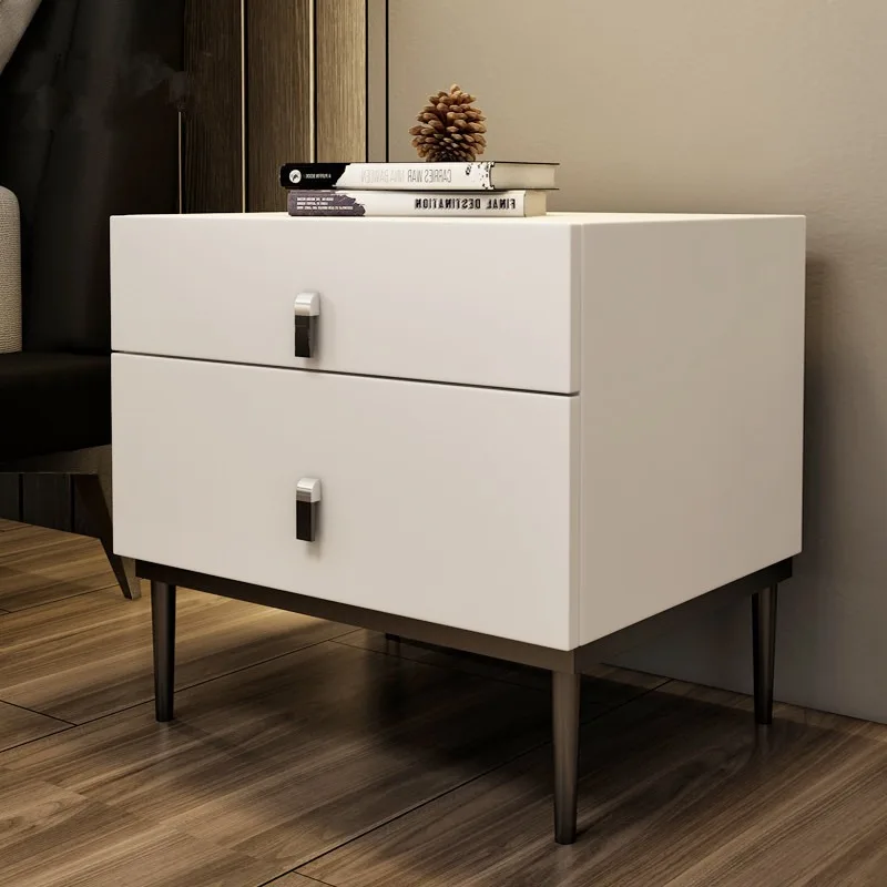 Light luxury bedside table Solid wood bedside modern simple Italian leather art storage bedside storage cabinet
Light luxury bedside table Solid wood bedside modern simple Italian leather art storage bedside storage cabinet