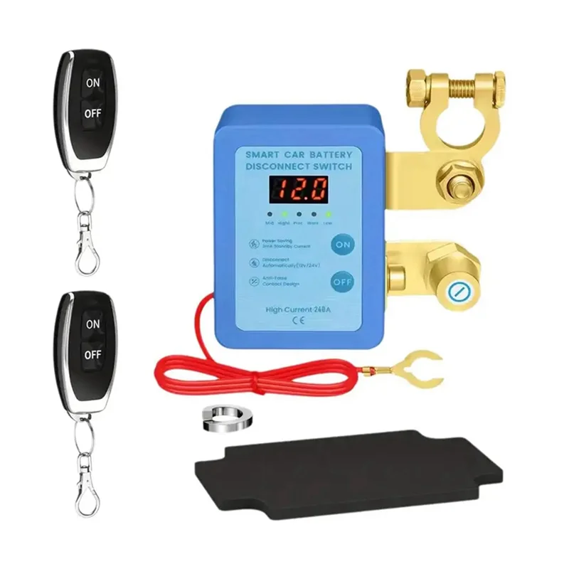 LLCS-240A 12V Remote Battery Disconnect Switch With Led Voltage Display Automatic Power Shut Off Switch For Auto
LLCS-240A 12V Remote Battery Disconnect Switch With Led Voltage Display Automatic Power Shut Off Switch For Auto