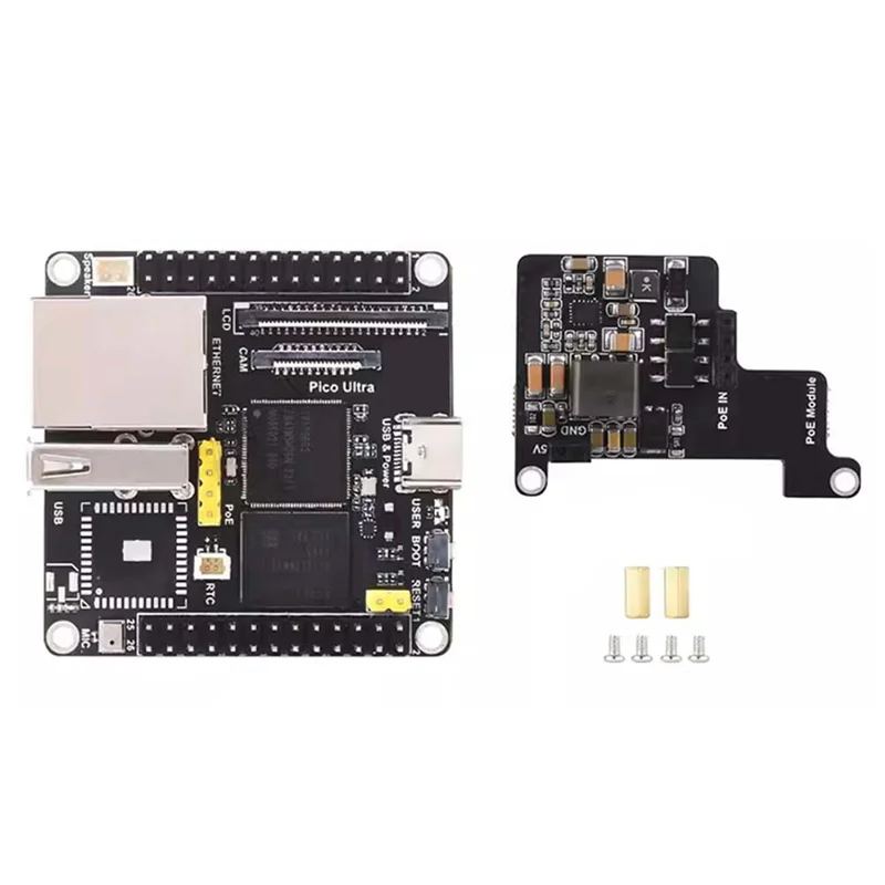 Для Luckfox Pico Ultra Poe Kit макетная плата RV1106 RISC-V Linux 8 ГБ EMMC поддерживает источник питания Poe Ethernet
Для Luckfox Pico Ultra Poe Kit макетная плата RV1106 RISC-V Linux 8 ГБ EMMC поддерживает источник питания Poe Ethernet