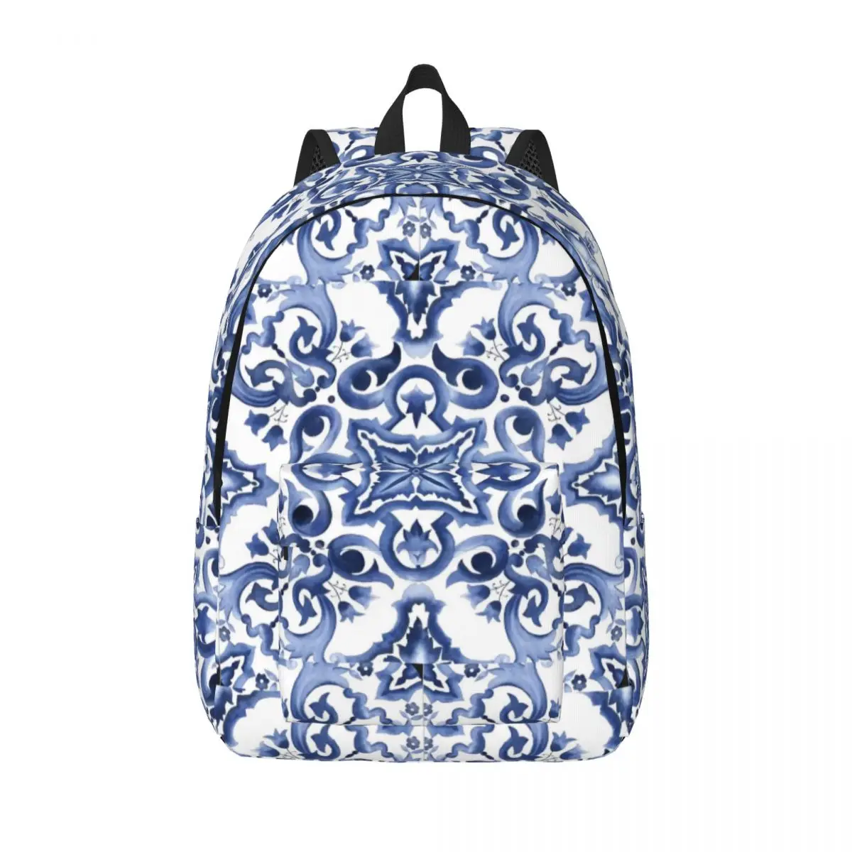 Blue Ornate Floral Mediterranean Sicilian Tile Student Backpack School Bag Hiking Travel Daypack for Bookbag Shoulder Bags
Blue Ornate Floral Mediterranean Sicilian Tile Student Backpack School Bag Hiking Travel Daypack for Bookbag Shoulder Bags