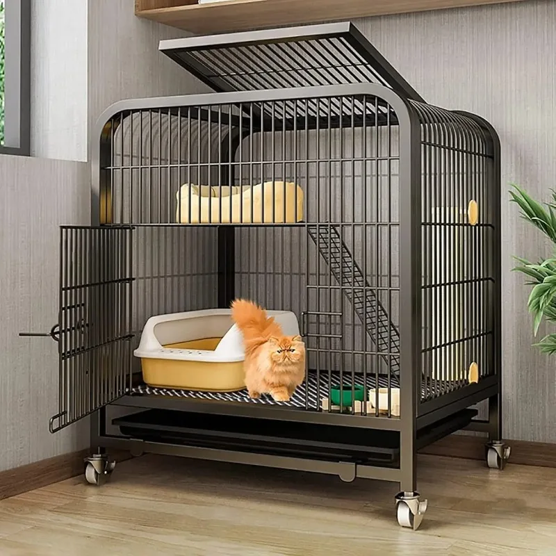 Large 2-Tier Cat Cage with Wheels - Multi-Level Cats Kennel for Chinchillas & Ferrets - Indoor/Outdoor Cat, Customized
Large 2-Tier Cat Cage with Wheels - Multi-Level Cats Kennel for Chinchillas & Ferrets - Indoor/Outdoor Cat, Customized
