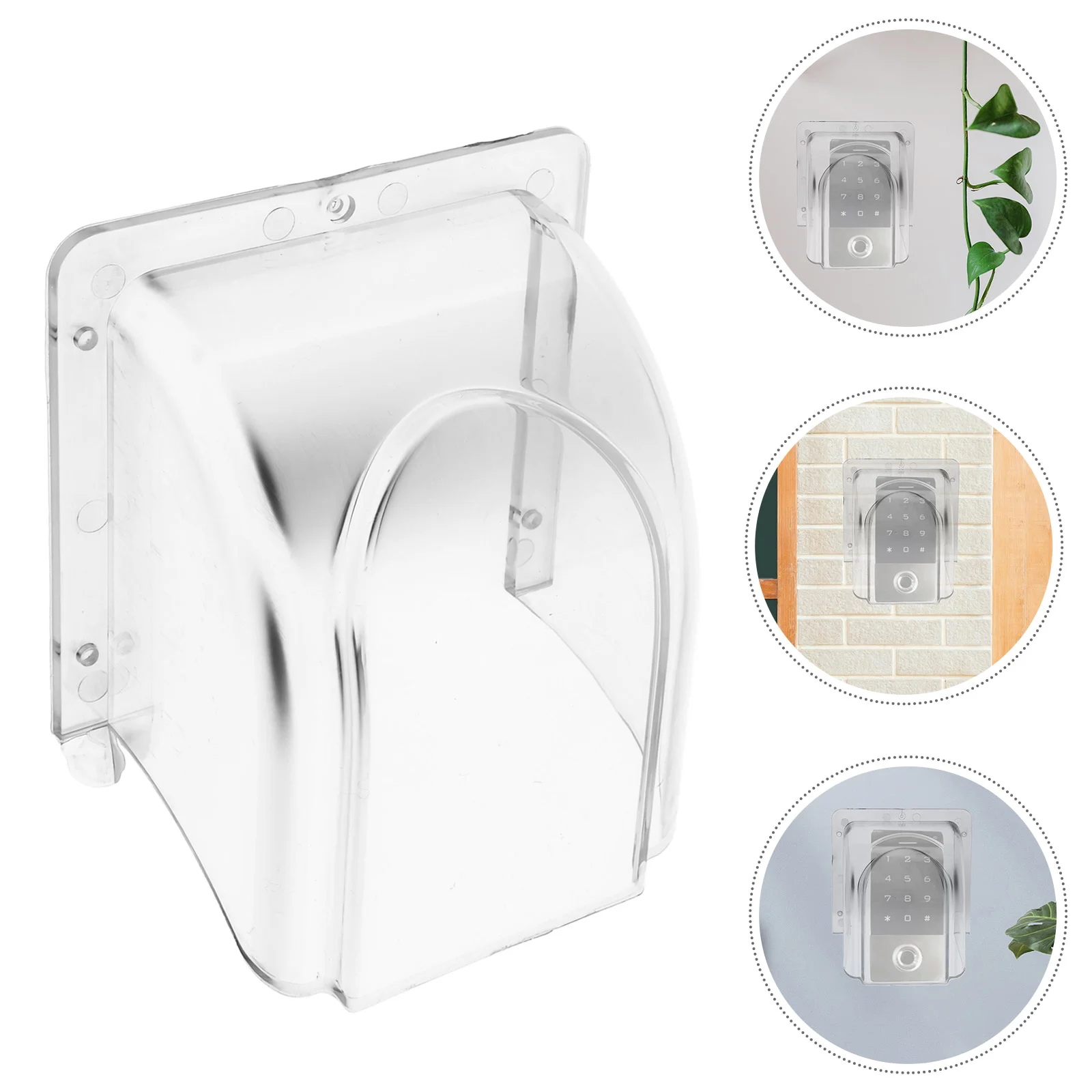 Outdoor Switch Waterproof Rain Cover Doorbell by Portable Lock Transparent PC Protector
Outdoor Switch Waterproof Rain Cover Doorbell by Portable Lock Transparent PC Protector