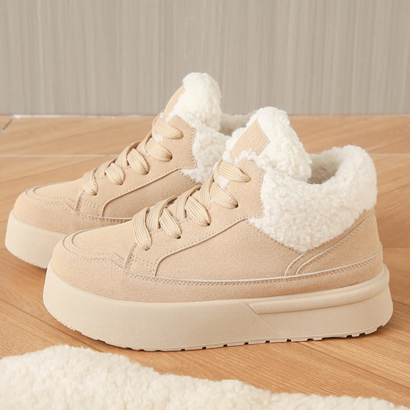 Winter Women's Casual Shoes Ankle Boots Suede Flats Warm Platform Shoes Retro Plush Snow Boots Ladies Cotton Shoes Mujer Zapatos
Winter Women's Casual Shoes Ankle Boots Suede Flats Warm Platform Shoes Retro Plush Snow Boots Ladies Cotton Shoes Mujer Zapatos